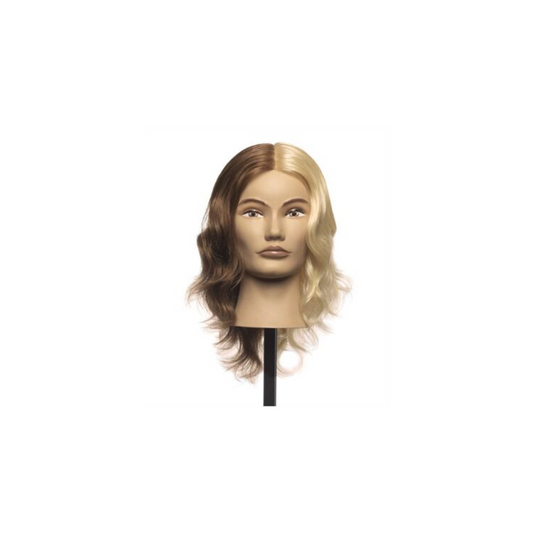 BICOLOR 100% HUMAN HAIR MANNEQUIN